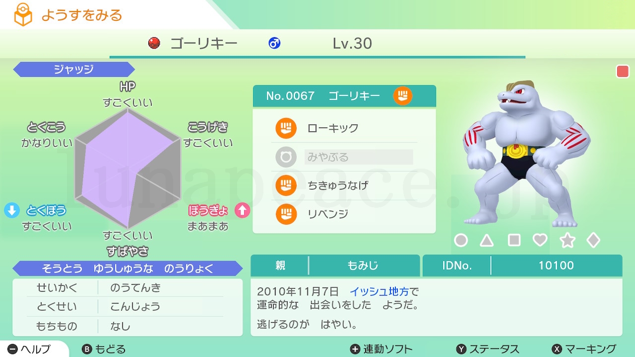 No.0067 ゴーリキー♂（親 もみじ:10100）